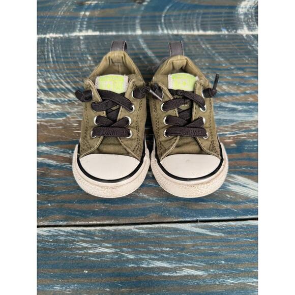 Converse All Star Green Kids/Toddler shoes, size 6 - Picture 13 of 14
